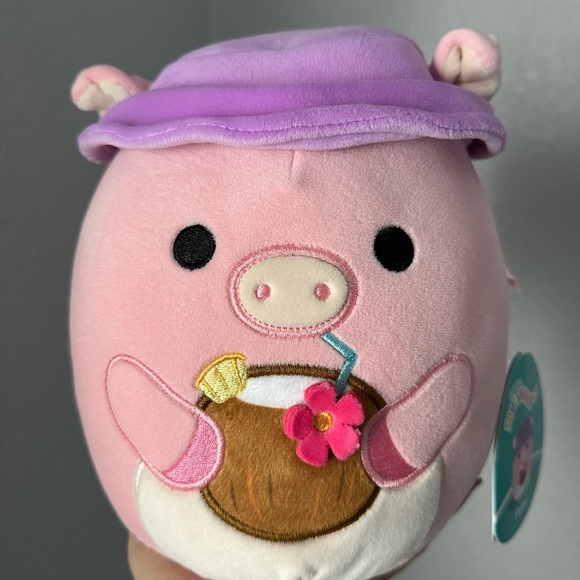 8” Peter the Pig with Bucket Hat NWT - Picture 1 of 5